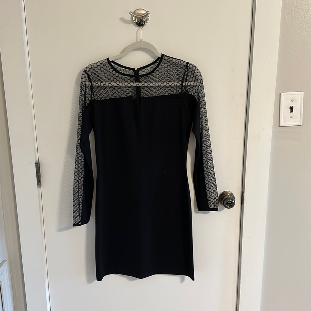 Black illusion Amanda Uprichard dress